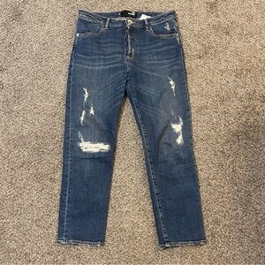 Love Moschino Distressed Ankle Jeans